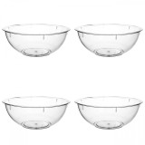 Set boluri, 4 piese, 5 l, Plastic, Transparent