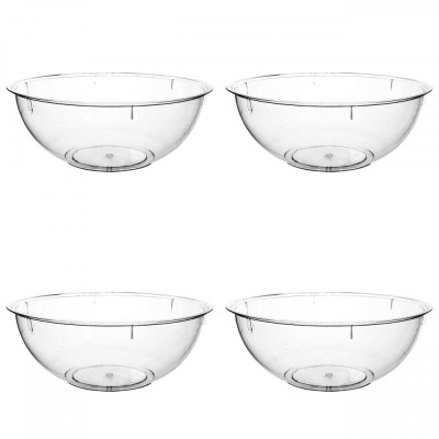 Set boluri, 4 piese, 5 l, Plastic, Transparent foto