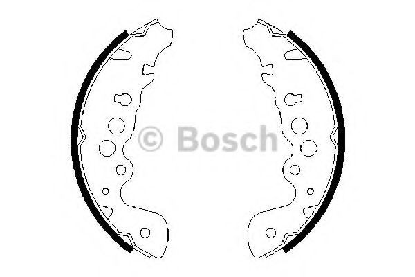 Set saboti frana SUZUKI GRAND VITARA I Cabriolet (GT) (1998 - 2005) BOSCH 0 986 487 616