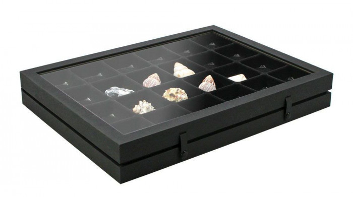SAFE 5676 &bdquo;Black Edition&rdquo; vitrină premium pentru bijuterii și minerale