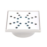 Sifon pardoseala PP + gratar inox, 150 x 150 mm, iesire D 110 mm