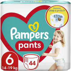 Scutece chilotel Pampers Pants Jumbo Pack Marimea 6, 14-19 kg, 44 buc