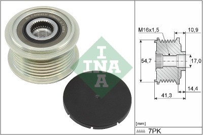 INA 535 0351 10 Sistem roata libera, generator foto
