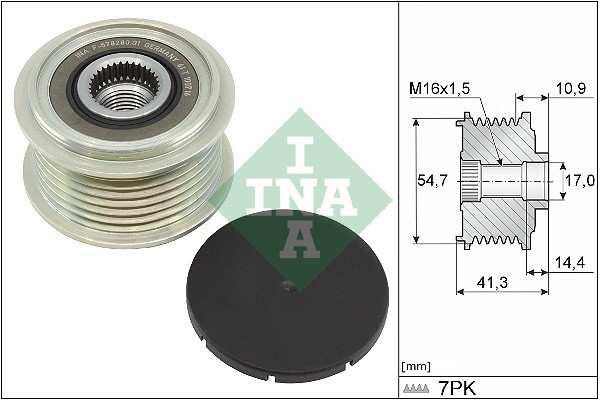 INA 535 0351 10 Sistem roata libera, generator