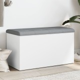 vidaXL Bancă de depozitare, alb , 82x42x45 cm, lemn prelucrat