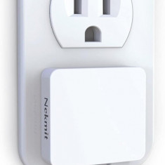 Încărcător de perete plat USB Nmit Dual Port 3.1A cu Smart IC, alb