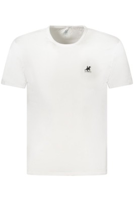 U.S. Grand POLO Tricou barbati simplu cu logo brodat, alb, M foto