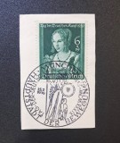 Germania Nazistă / Deutsches Reich 1939 fragment Poștal "Ziua Artei Germane - M&uuml;nchen" (6+19 Rpf Verde ) Ștampilat"M&Uuml;NCHEN 15.7.1939" - CKL2