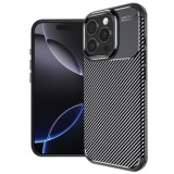 Husa iPhone 16 Pro Max Techsuit CarbonFiber, negru