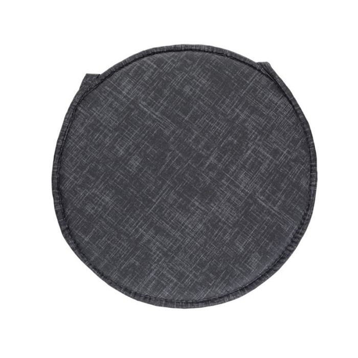 Perna pentru scaun, 38 cm, rotunda, Negru, Bumbac/Poliester, ATU-0807834