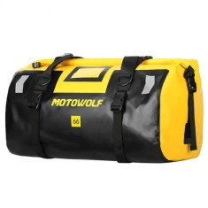 Geantă Moto Motowolf Multifuncțională și Impermeabilă cu Capacitate Mare, Ideală pentru Călătorii &icirc;n Aer Liber, 66L, Galbena