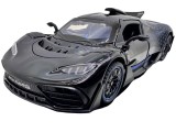 Macheta supercar Mercedes AMG ONE negru 1:32 replica metal lumini si sunete, usi fluture deschise