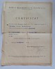 Banca Marmorosch, Blank &amp; Co. &ndash; Certificat angajare 1923, București (original)