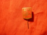 Insigna veche AS Asociatia sportiva - Ramnicu Valcea (probabil ?) ,h=1,7cm