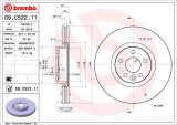 BREMBO 09.C522.11 PRIME LINE - UV Coated Disc frana
