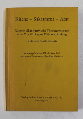 KIRCHE - SAKRAMENT - AMT - TEXTE UND GOTTESDIENSTE , 1976 foto