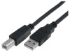 VCOM Cablu USB 2.0 A-B 5m Negru Dublu Ecranat