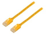 Cablu patch U/UTP Cat 6 1m galben