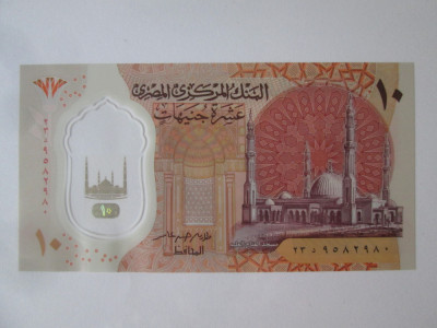 Egipt 10 Pounds 2022 UNC foto