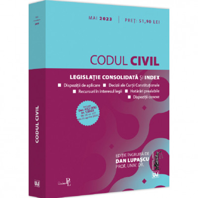 Codul civil mai 2023 - dan lupascu foto