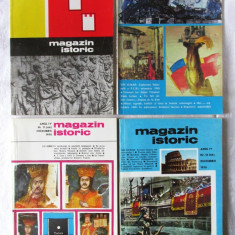 4 Reviste "MAGAZIN ISTORIC", numerele 9, 10, 11 si 12, 1970