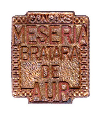 AMS* - INSIGNA MESERIA BRATARA DE AUR foto