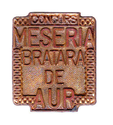 AMS* - INSIGNA MESERIA BRATARA DE AUR