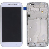 Motorola Moto G4 Play (XT1602, XT1604) Capacul frontal al modulului de afișare + LCD + digitizer alb