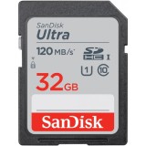 Card Memorie SDHC SanDisk Ultra, 32Gb, Clasa 10 / UHS-1 U1 SDSDUN4-032G-GN6IN