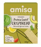 Crispbread cu linte fara gluten Bio, 120g, Amisa