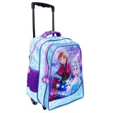 Ghiozdan tip troller cu 3 compartimente, Disney Frozen