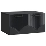 vidaXL Oglindă TV montată pe perete Pe perete Negru 59,5 x 41 x 30 cm 899016