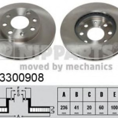 Disc frana OPEL CORSA B (73, 78, 79) (1993 - 2002) NIPPARTS J3300908