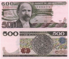 = MEXICO - 500 PESOS - 1982 - UNC = foto