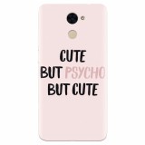 Husa silicon pentru Huawei Enjoy 7 Plus, Cute But Psycho