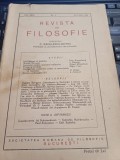 Revista de filosofie nr. 4/1938
