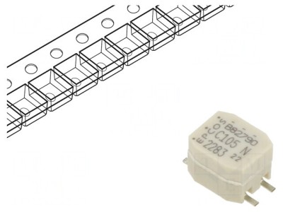 Inductor SMD 1mH 500mA 9x6x5.2mm foto