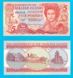 Insulele Falkland (p#17) 5 Pounds 2005 UNC &#039;Tiraj 200.000 buc&#039; serie: B032518
