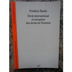 Droit international et europ&eacute;en des droits de l&#039;Homme - Fr&eacute;d&eacute;ric Sudre