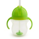 Munchkin Click Lock&trade; Tip &amp; Sip ceasca cu pai cu greutăți Green 6 m+ 207 ml