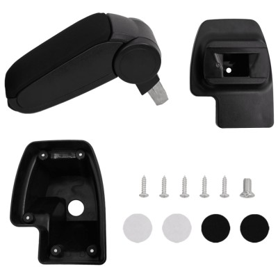 Cotieră auto, negru, 15x35x(33-49,5) cm ABS foto