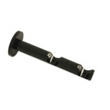 Consola galerie Gardinia Chicago, dubla, deschisa, metal, 20 mm, negru 31031