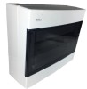 Tablou electric aplicat 12 module plastic 275x225x95mm cu usa fumurie deschidere laterala IP40, Omu System