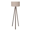 Lampă de podea PWL-1059 E27 &icirc;n nuanță de nisip/bej-nuc D38x140cm