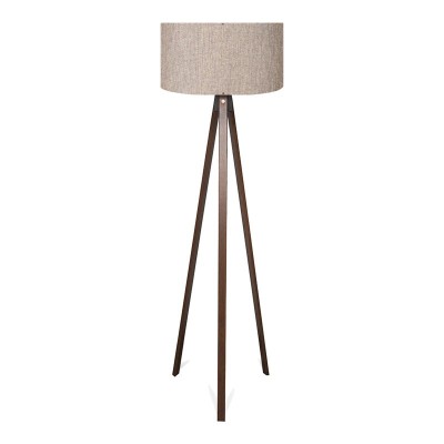 Lampă de podea PWL-1059 Pakoworld E27 &amp;icirc;n nuanță de nisip/bej-nuc D38x140cm 38x38 foto