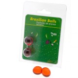 TALOKA - 2 BRAZILIAN BALLS STRAWBERRIES &amp; CHAMPAGNE INTIMATE GEL