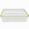 Tava decorativa eleganta Pufo Shine pentru servire aperitive, prajituri, fructe, 15.5 cm
