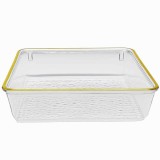 Tava decorativa eleganta Pufo Shine pentru servire aperitive, prajituri, fructe, 15.5 cm