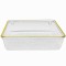 Tava decorativa eleganta Pufo Shine pentru servire aperitive, prajituri, fructe, 15.5 cm