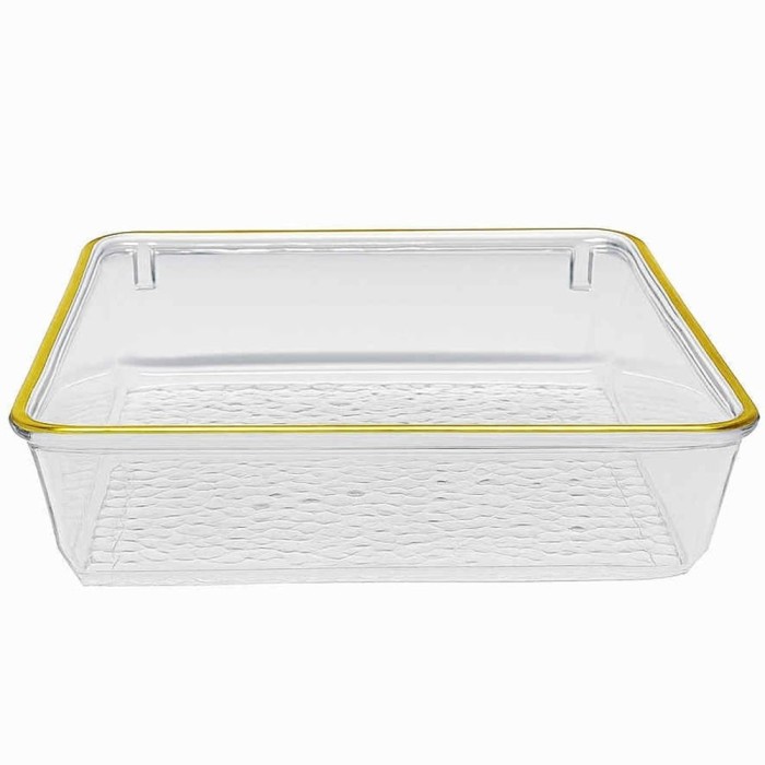 Tava decorativa eleganta Pufo Shine pentru servire aperitive, prajituri, fructe, 15.5 cm